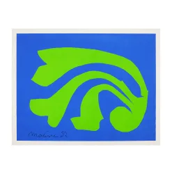  Henri Matisse "The Snail" Vibrant Color Large Serigraph