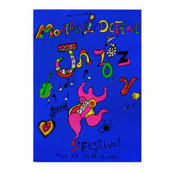 Niki de Saint Phalle for Montreux Detroit Jazz Festival Serigraph Poster, 1984